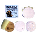 5" Solid White Self-Adhesive Discs