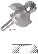 Roundover Bits (2 Flute) 1/4" Shank