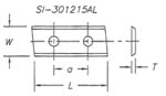 Insert Knives End Angle 2 Holes (14 CTC)