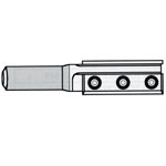 Two Flute Straight Bit End Cutting