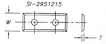 Insert Knives 4 Sided 2 Holes (14 CTC) Plunge