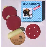 6" Rhynodry Red Line Self-Adhesive Discs