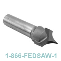 Point Cutting Roundover Bits 1/2" Shank