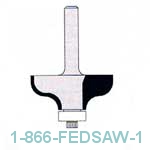 Ogee Bits Carbide Tipped 2 Flutes with Ball Bearing Guide