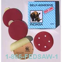 6" Rhynalox Red Line Self-Adhesive Discs