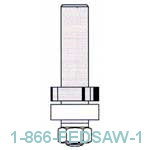 Flush Trim Cutter Assembly - 4 Wing - 5/16" Hole