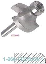Roundover Bits (2 Flute) 1/4" Shank