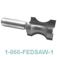 Oval Edge (Half-Bullnose) 1/2" Shank