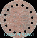 3M 268L 8"-16 Hole (FEIN Pattern) Hookit 100 Micron (150g) 25pc.