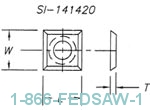 Insert Knives 4 Sided 1 Hole