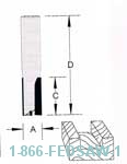 Flat Bottom Plunge cutting Router Bits