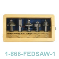 Freud Avanti 5pc CT Router Bit Set