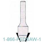 Bevel Trim Bits - Carbide Tipped - 2 Flutes