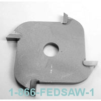 4 Wing - Cutters Only (1 7/8" Diameter x 5/16" Bore)
