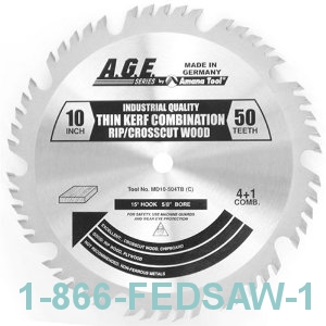 10"x50T Thin Kerf Combo Rip/Crosscut